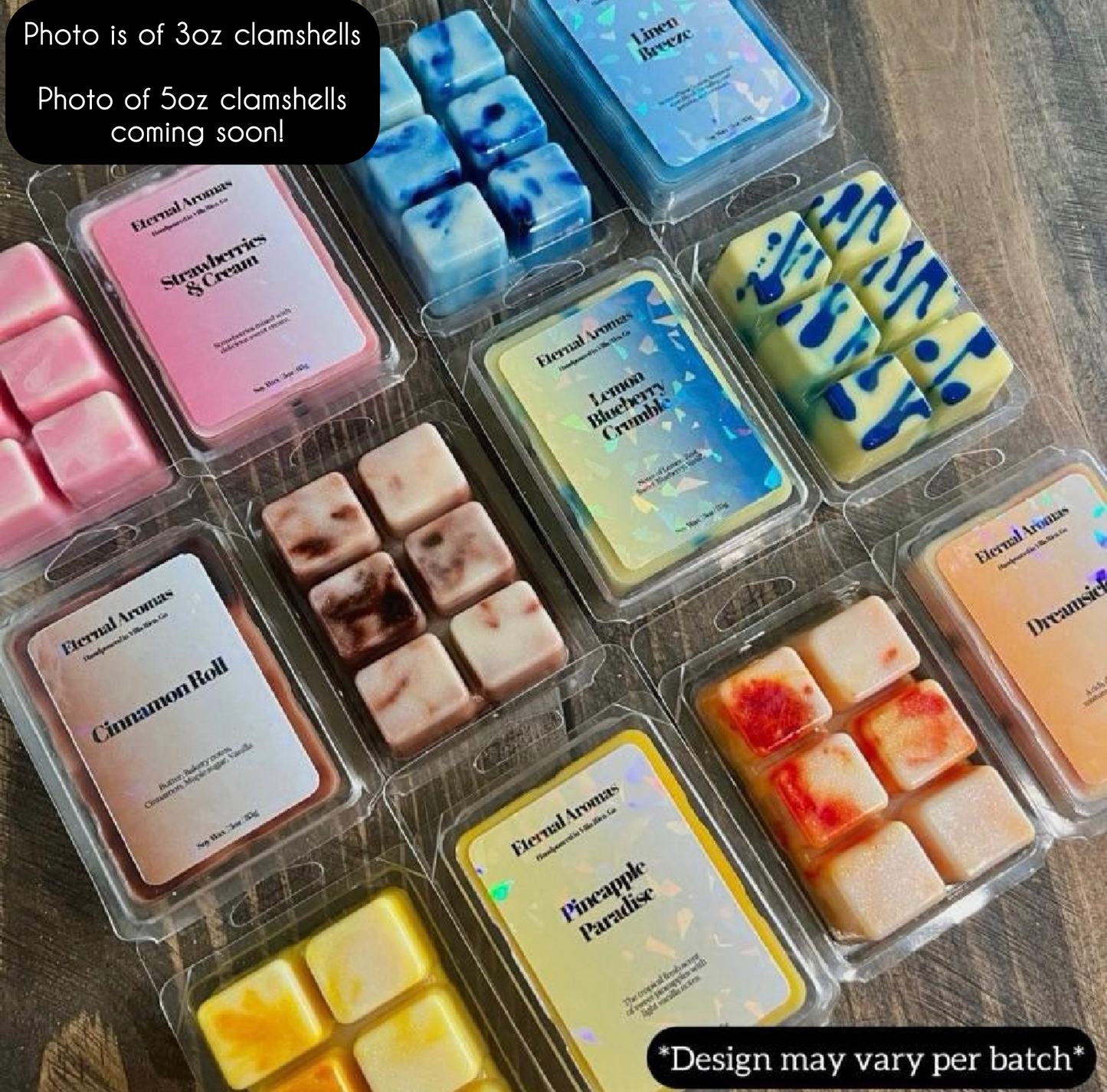 Clamshell Soy Wax Melts 5oz